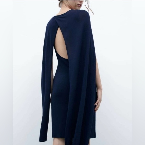 💥PRICE DROP💥 ZARA Knit Cape Dress - Picture 6 of 12